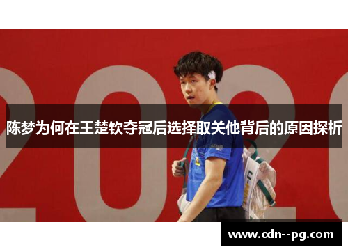 陈梦为何在王楚钦夺冠后选择取关他背后的原因探析